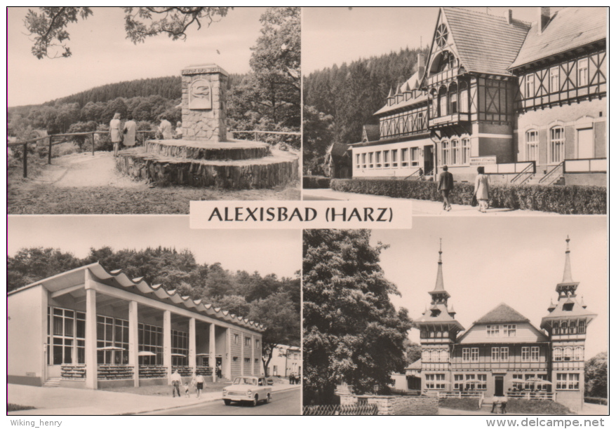 Harzgerode Alexisbad - S/w Mehrbildkarte 3 - Harzgerode