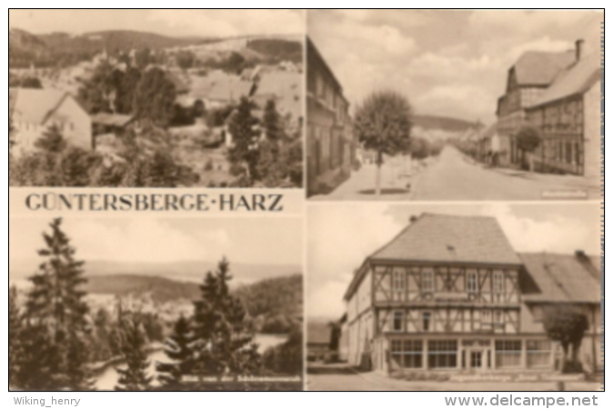 Harzgerode Güntersberge - S/w Mehrbildkarte 1 - Harzgerode