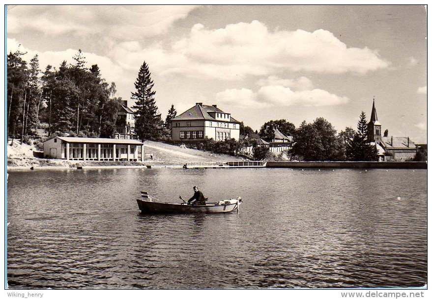 Harzgerode Güntersberge - S/w Mühlteich Mit Freibad - Harzgerode