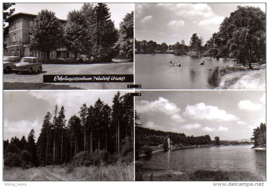 Harzgerode Neudorf - S/w Mehrbildkarte 2  Erholungszentrum - Harzgerode