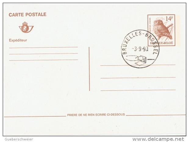 OIS-L41 - BELGIQUE Entier Postal Chouette - Hiboux & Chouettes