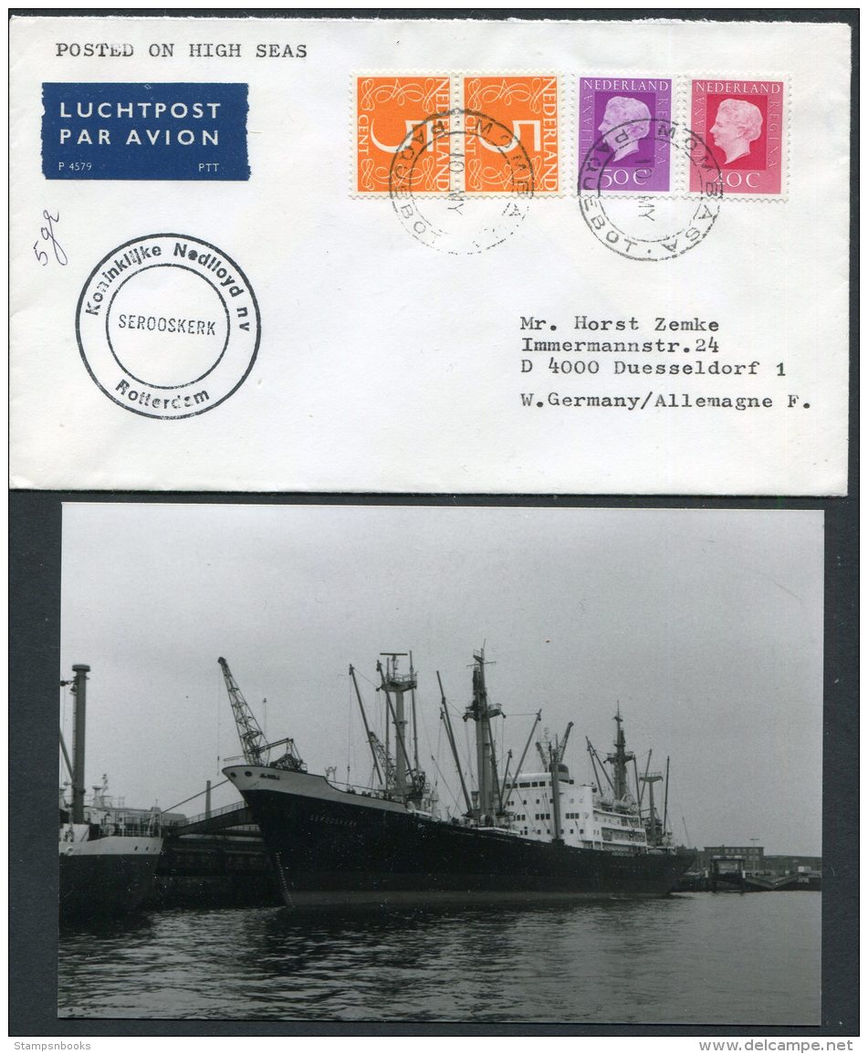 Kenya Netherlands Ship Cover (+ Photo) Nedlloyd Lines Mombasa PAQUEBOT SEROOSKERK Rotterdam - Kenya (1963-...)