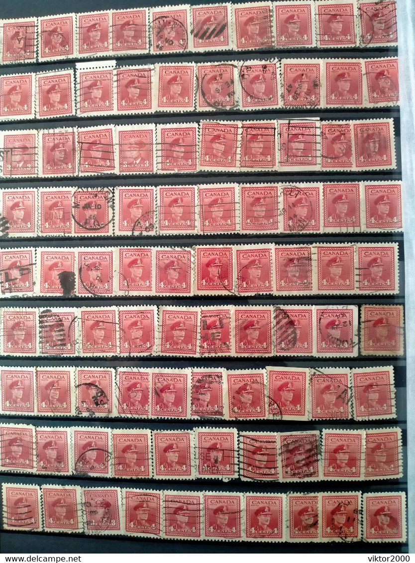 Collection.stamp .Canada, Without Album - Collections