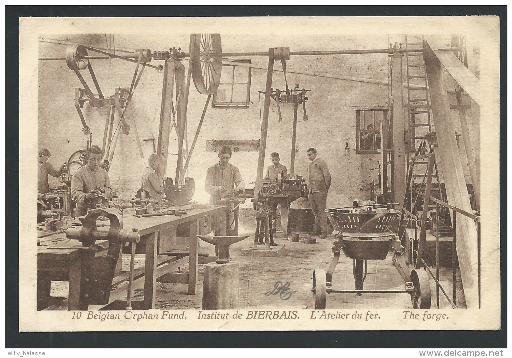 CPA - Institut De BIERBAIS - Belgian Orphan Fund. - L'Atelier Du Fer - The Forge   // - Mont-Saint-Guibert