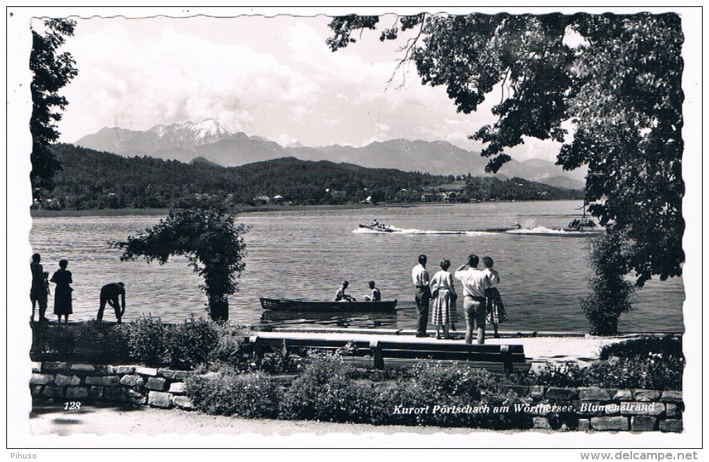 Ö-2935    PÖRTSCHACH Am WÖRTHERSEE : Blumenstrand - Pörtschach