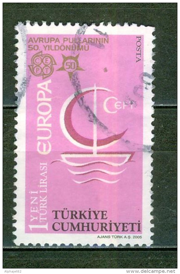 Emissions Europa - TURQUIE - Logo De L'année 1966, Voilier Stylisé - N° 3215 - 2005 - Oblitérés