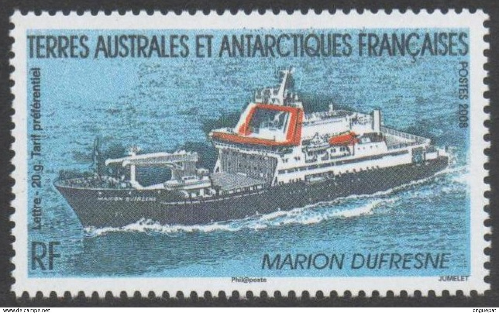 T.A.A.F - Bateau - Navire - Le Marion Duffresne : Navire En Mer - Transport - - Unused Stamps