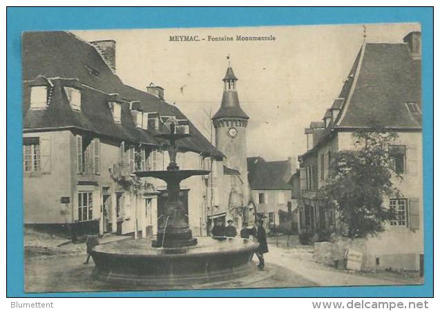 CPA Fontaine Monumentale MEYMAC 19 - Autres & Non Classés