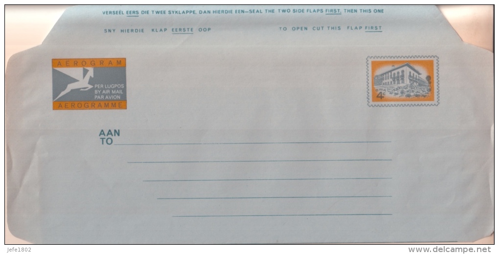 Aerogram - SWA 4c - Posta Aerea