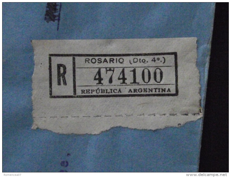 ROSARIO (Argentine) - Enveloppe Timbrée - Vers La FRANCE- CACHET De CIRE - Cachet Postal - A Voir ! - Used Stamps