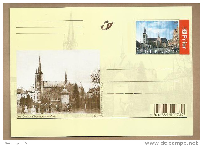 -*GEEL - ST. AMANDSKERK En GROOTE MAKT  " -   Briefkaart. - Geel