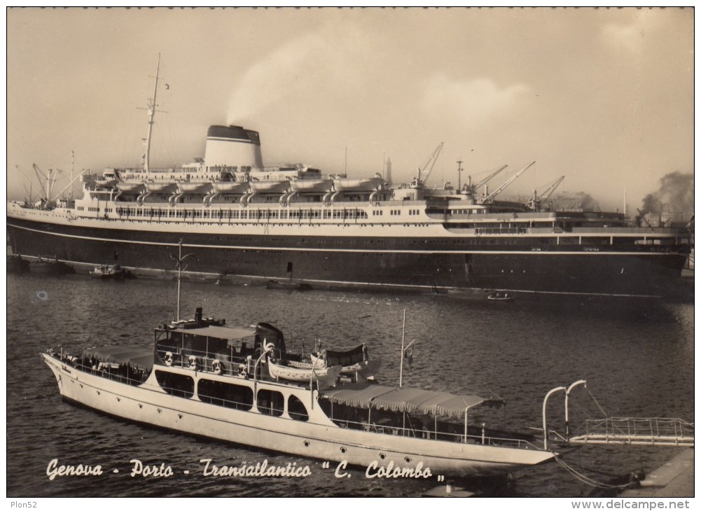 10381-TRANSATLANTICO ". C. COLOMBO"-GENOVA-FG - Piroscafi