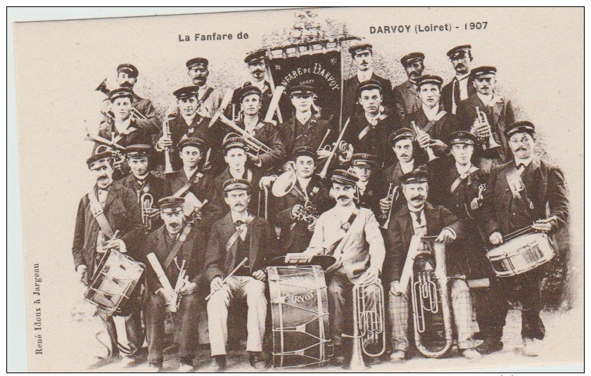 DARVOY  : -   LA   FANFARE   1907 - Autres & Non Classés