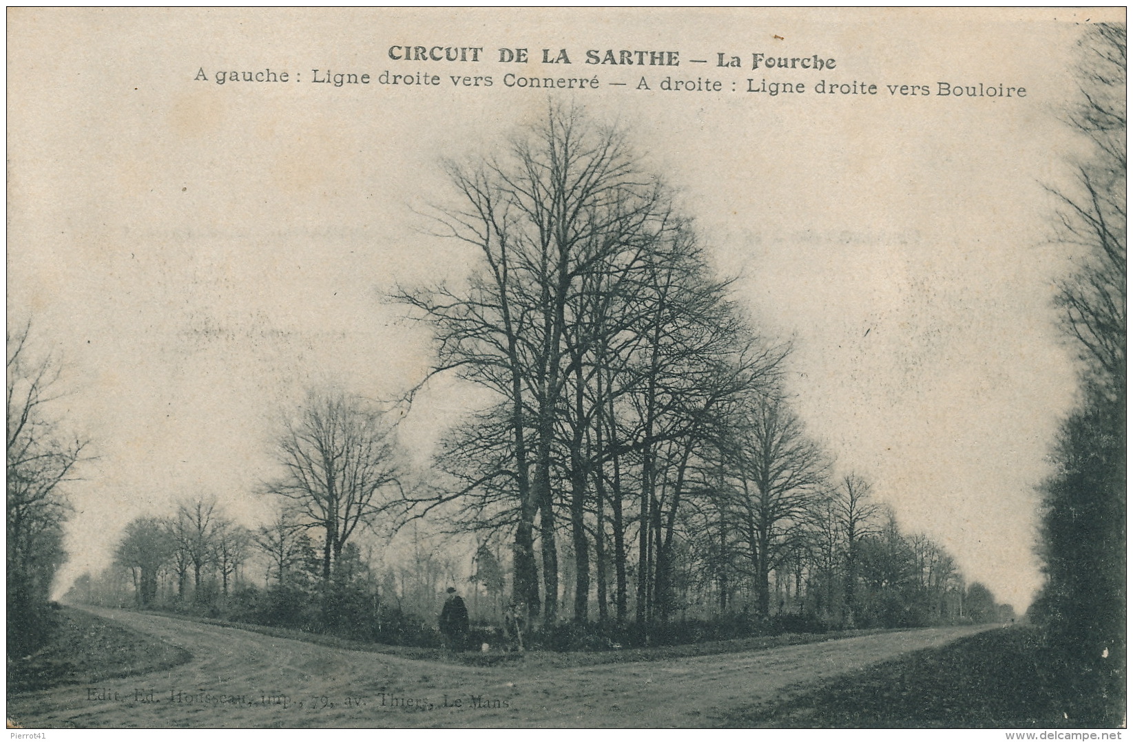 SPORT AUTOMOBILE - CIRCUIT DE LA SARTHE - La Fourche - à Gauche, Ligne Droite Vers Connerré , à Droite Ligne Droite Vers - Rallyes