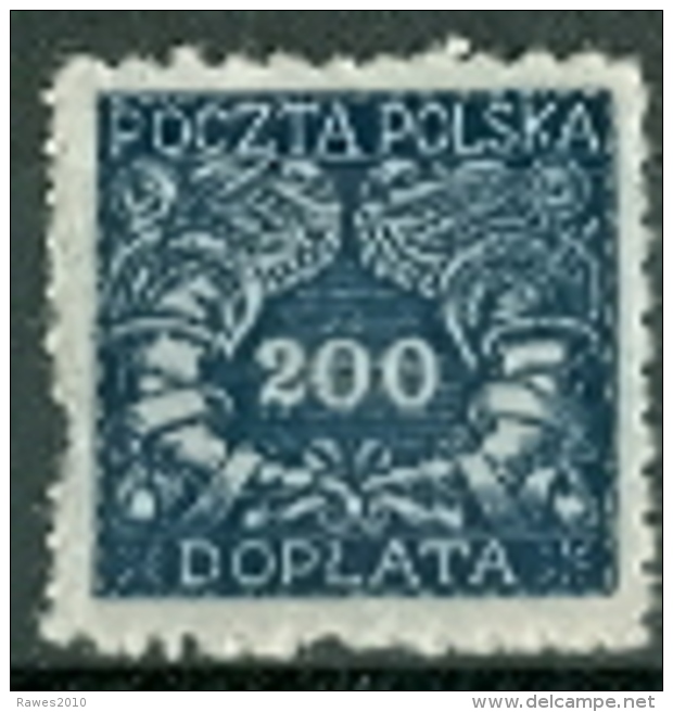 Polen Portomarken Mi. 31 Ungebraucht Ziffer - Postage Due