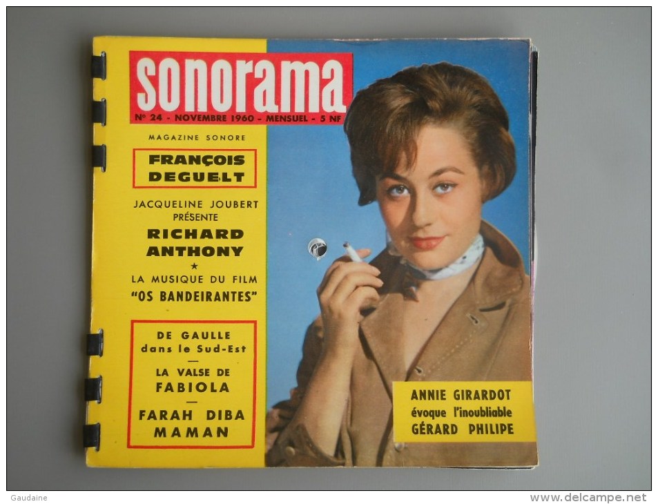 SONORAMA N° 24 NOVEMBRE 1960 - RICHARD ANTHONY - ANNIE GIRARDOT - Spezialformate