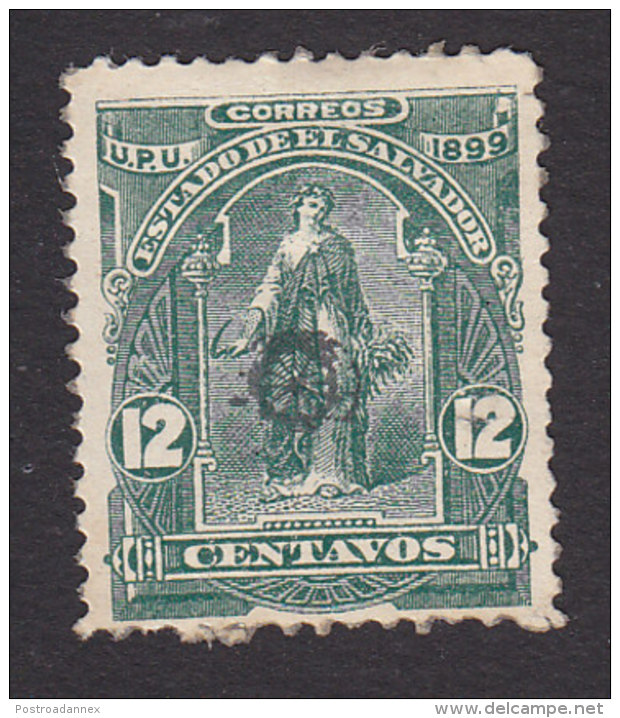 El Salvador, Scott #218, Mint Hinged, Ceres Overprinted, Issued 1899 - El Salvador