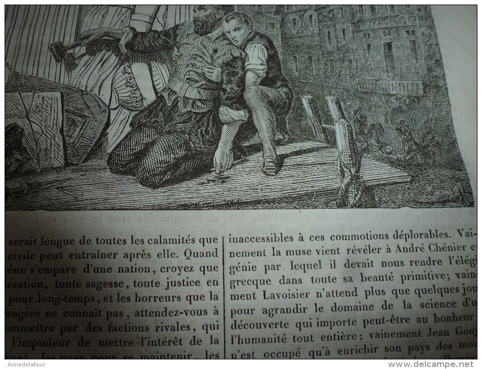 1834 LM :JEAN-GOUJON; Mausolée D'une Sultane De L'Inde; Le VOILIER PORTE-GLAIVE (poisson);Le Papayer; FRANKLIN - Non Classés