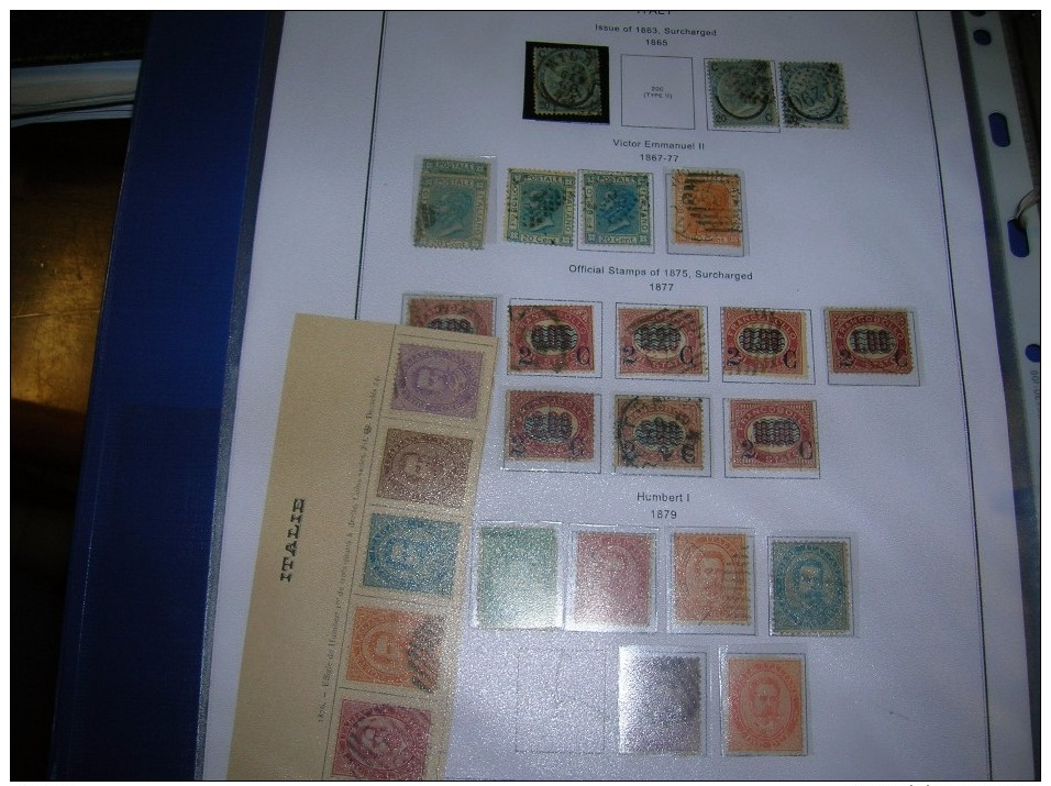 Italia Regno Good Collection 1862/1945 P.O.Stamps in Scott.Album See Report and scans