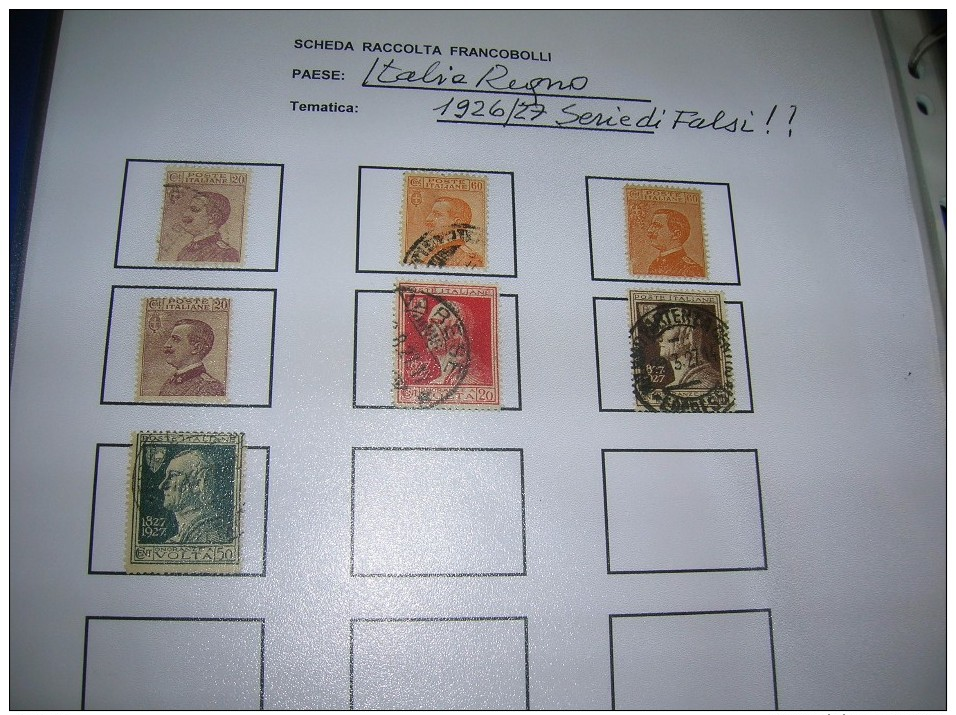 Italia Regno Good Collection 1862/1945 P.O.Stamps in Scott.Album See Report and scans