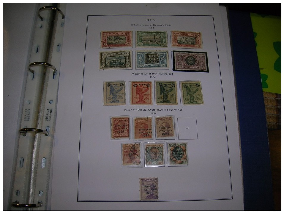 Italia Regno Good Collection 1862/1945 P.O.Stamps in Scott.Album See Report and scans