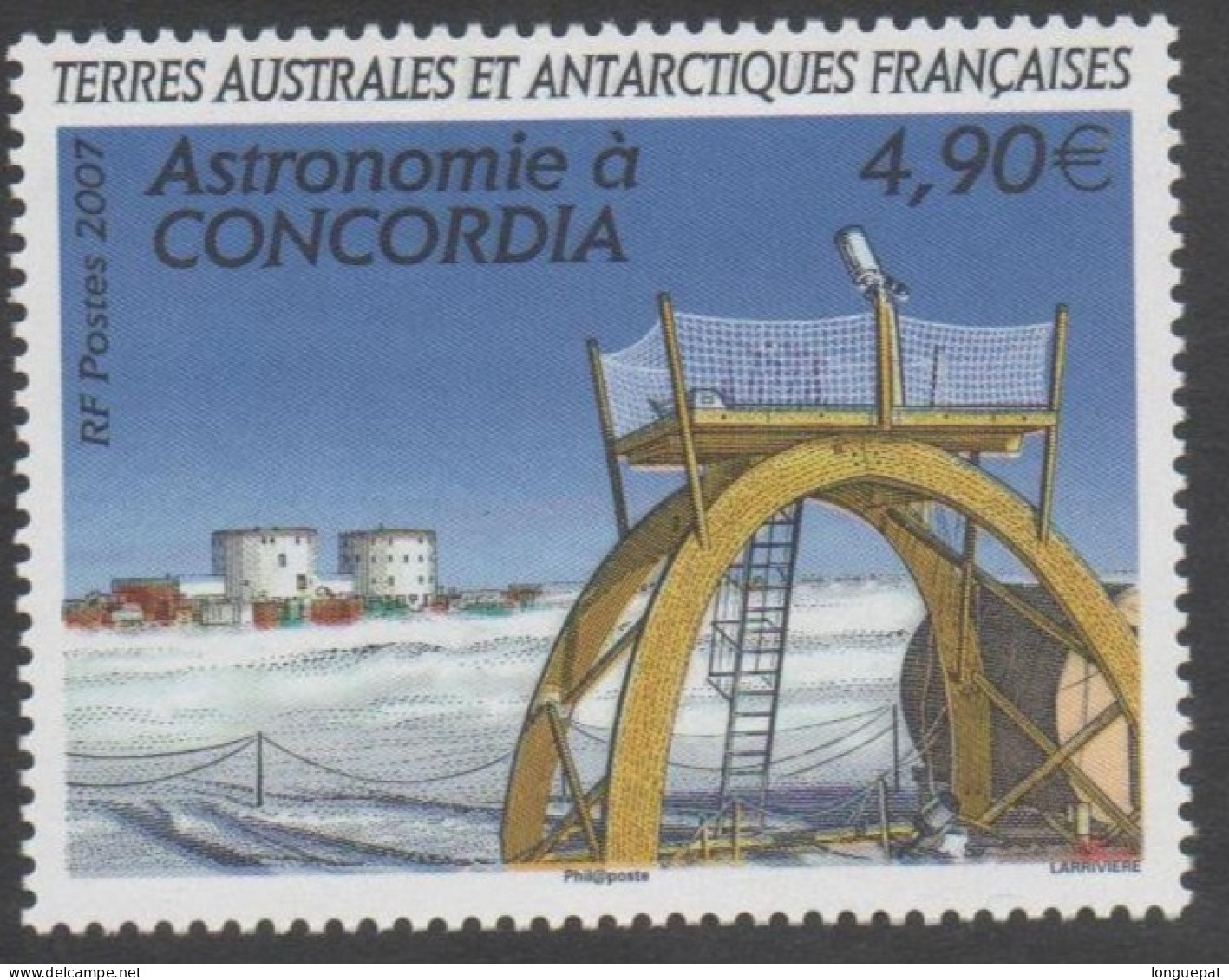 T.A.A.F - Astronomie à Concordia : Observatoire Et Base - - Unused Stamps
