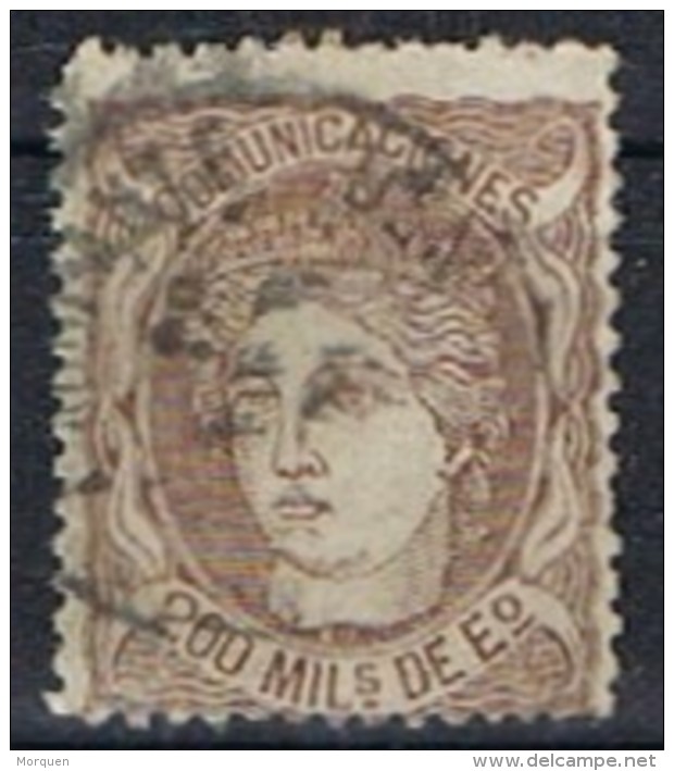 Sello Alegoria 200 Milesimas, Fechador AMBULANTE Ferrocarril , Num 109 º - Used Stamps