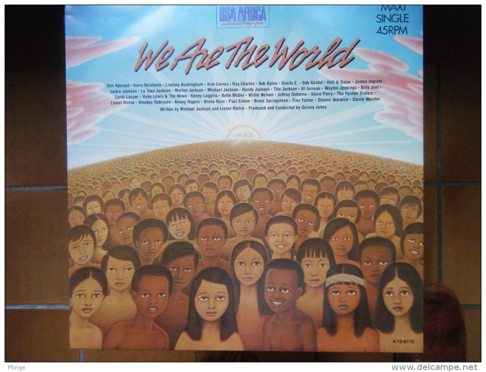 We Are The World (Ray Charles, Michael Jackson, Dionne Warwick,Bob Dylan,Tina Turner ...) - 45 T - Maxi-Single