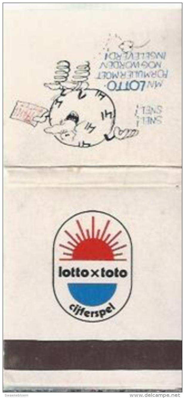 Lucifermapje - Lotto X Toto. Matchbox, Matches, 3 Scans - Luciferdozen