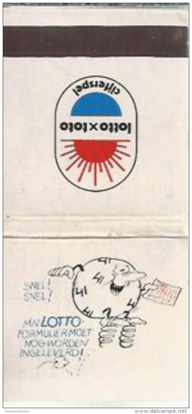 Lucifermapje - Lotto X Toto. Matchbox, Matches, 3 Scans - Luciferdozen