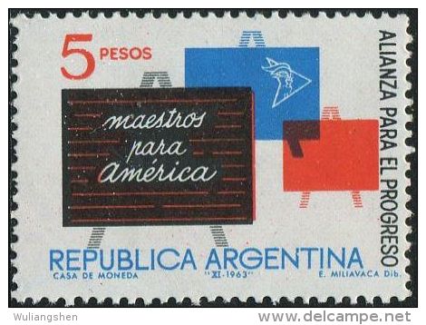 GA0477 Argentina 1962 Forward Alliance Blackboard 1v MNH - Ungebraucht