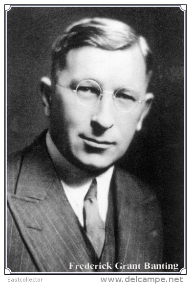 NOBEL PRIZE WINNERS Frederick Grant Banting  Stamped Card 0951-3 - Nobel Prize Laureates