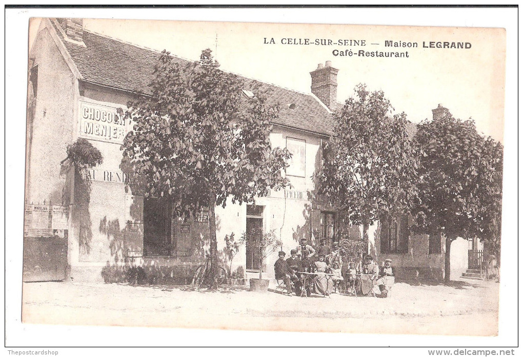 CPA 77 LA CELLE SUR SEINE - MAISON LEGRAND - CAFE RESTAURANT UNUSED - Autres & Non Classés