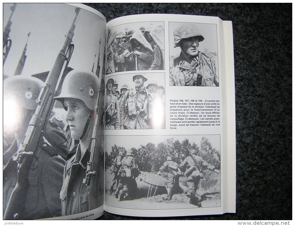 LA WAFFEN SS DANS LA BATAILLE DE FRANCE Guerre 40 45  1940 1945 Régiments Deutschland Germania Der Fürher Totenkopf