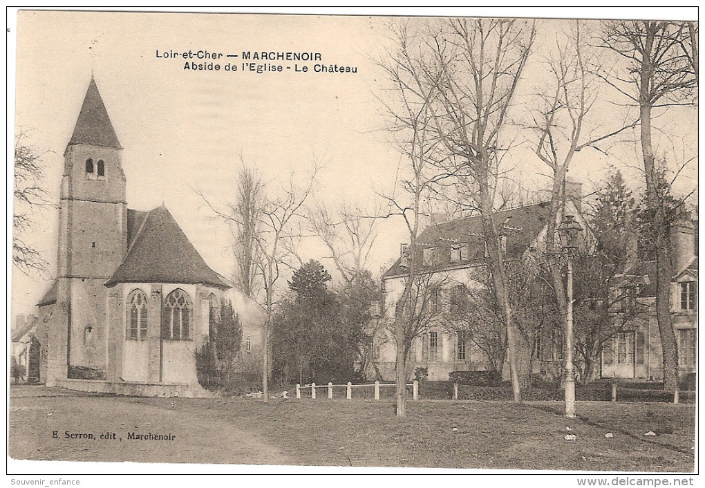 CPA Marchenoir  Abside De L'Eglise Le Château 41 Loir Et Cher - Marchenoir