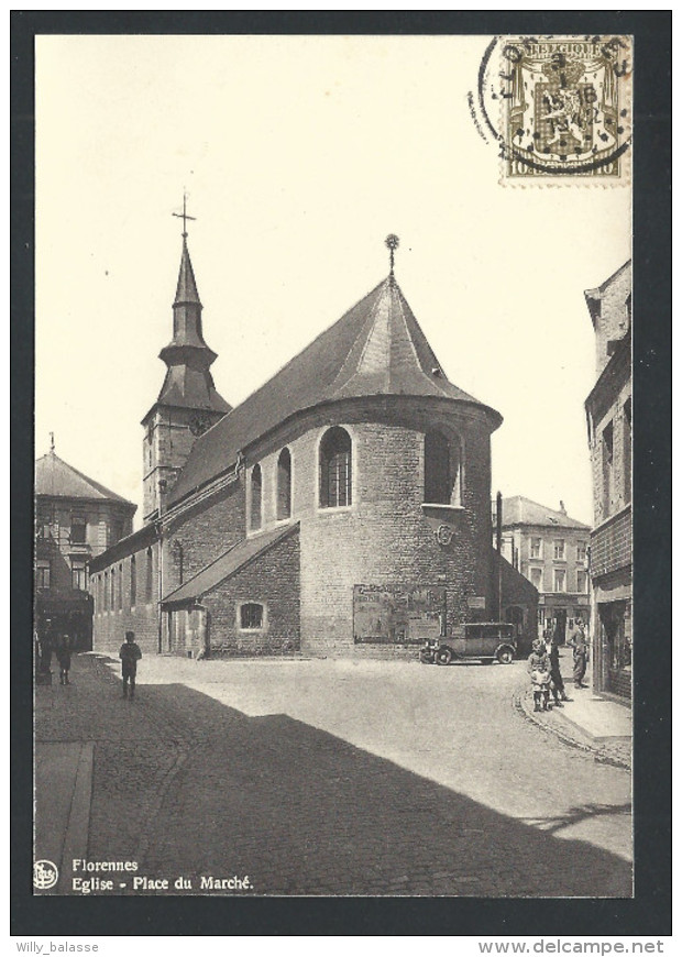 CPA - FLORENNES - Eglise - Place Du Marché - Nels   // - Florennes