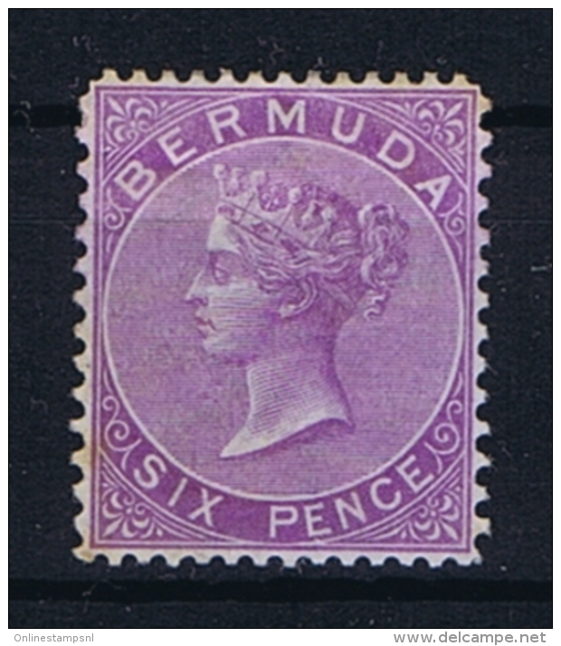 BERMUDA: SG 6  Mi  4 Ab   MH/* Falz/ Charniere  1865  WM CC Dull Purple - Bermuda