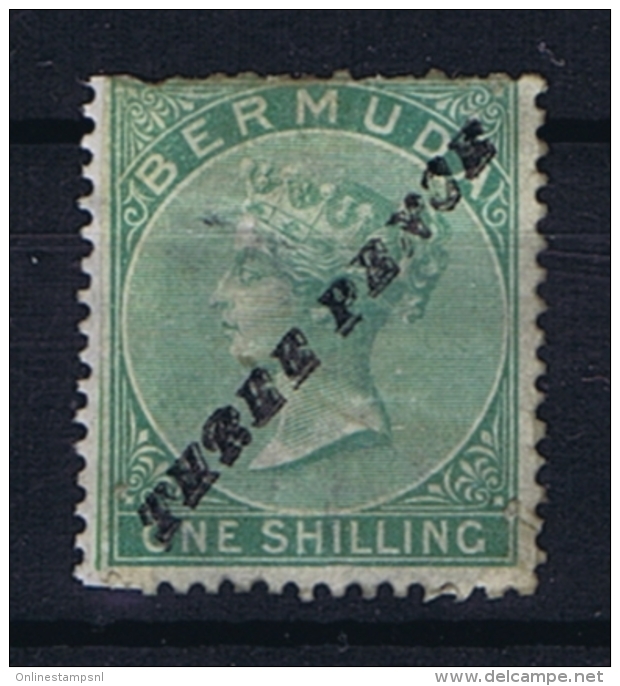 BERMUDA: SG 13  Mi  7 I    MH/* Falz/ Charniere Repaired At Leftside, Space Filler! - Bermudas