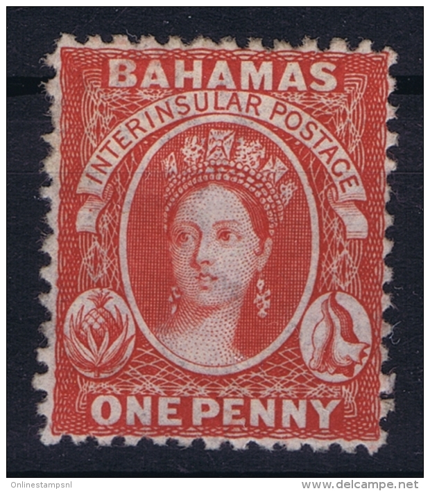 BAHAMAS:  SG 24  Mi Nr 5 Aa  , Perf 12,5  1863 Watermark CC MH/* Falz/ Charniere - Bahamas (1973-...)