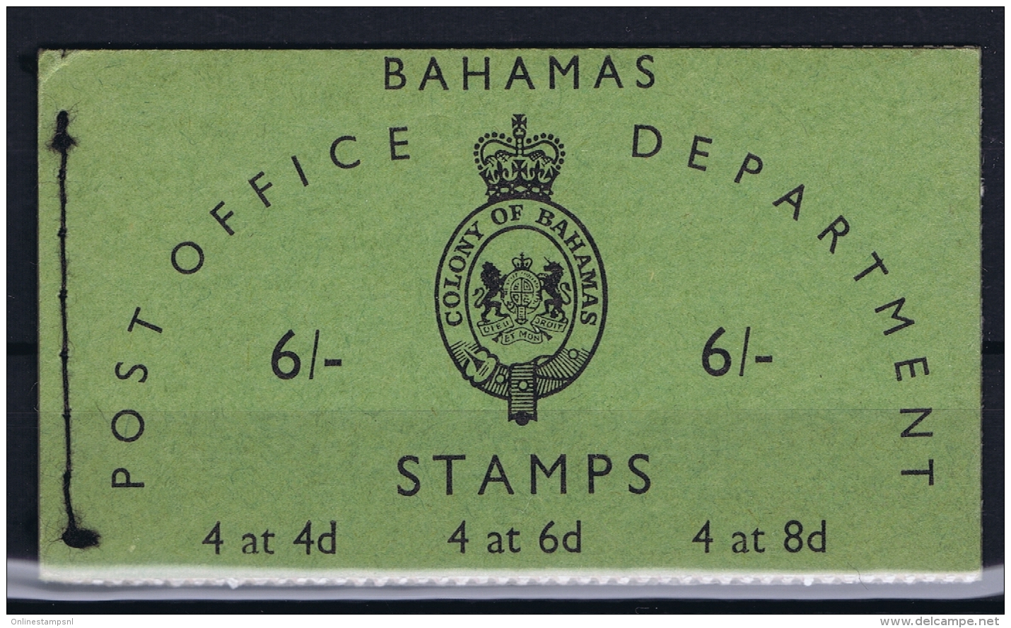 BAHAMAS:  Booklet SB3  1961 Complete MNH/**  6 Shilling - Bahamas (1973-...)