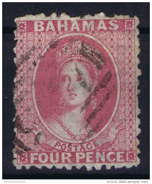 BAHAMAS:  SG 27  Mi 6 Ac    Used 1860  CC WM Perfo 12.50 - Bahamas (1973-...)