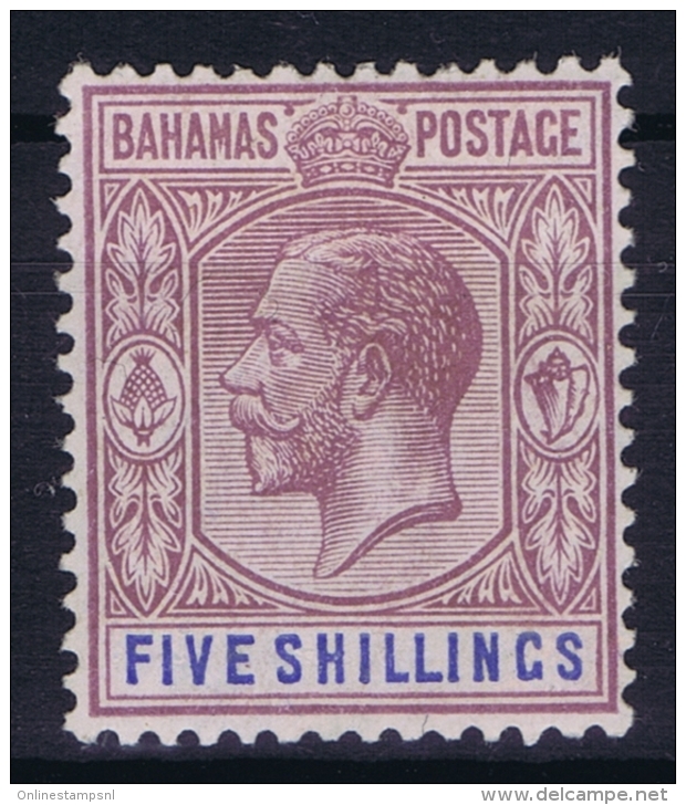 BAHAMAS:  SG 124  Mi 86  MH/* Falz/ Charniere  1921 - Bahamas (1973-...)