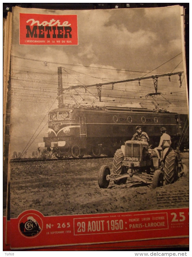 Notre Métier La Vie Du Rail N° 265 Paris Laroche Migennes Sens Pont Sur Yonne Plessis Le Roi Moret - Treinen