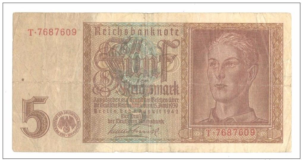 Germany 5 Mark 1942 - 5 Reichsmark
