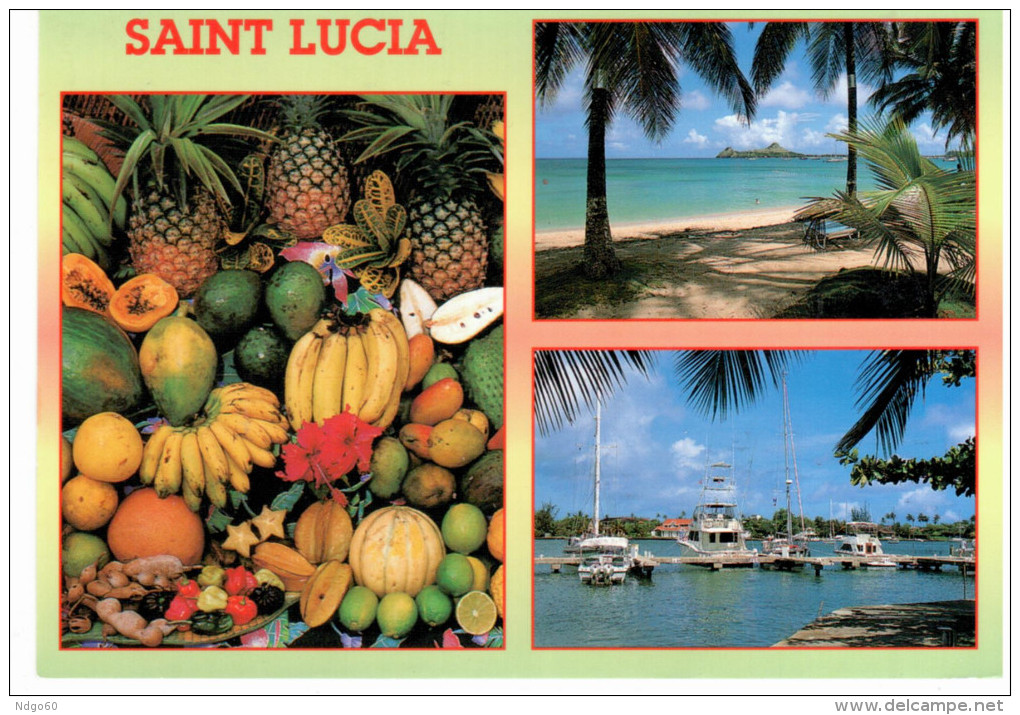 Saint Lucia - Views - Multivues (beautiful Stamps) - Sainte-Lucie