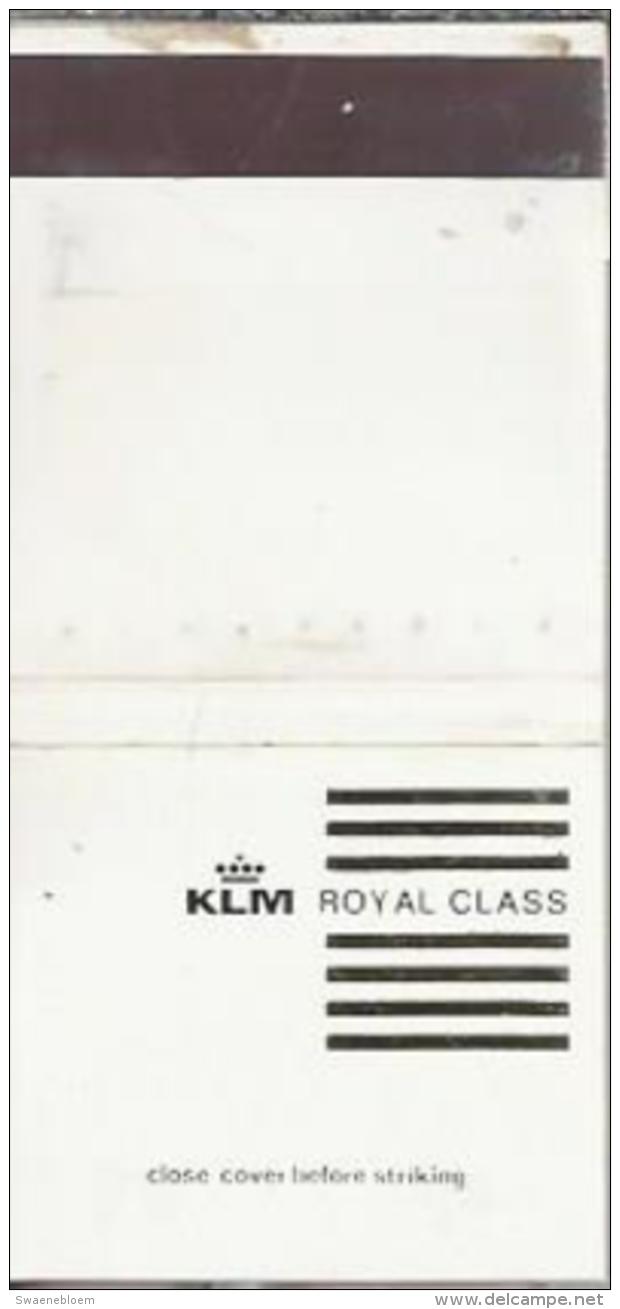 Lucifermapje - KLM - Royal Class.. Matchbox, Matches, 2 Scans - Luciferdozen