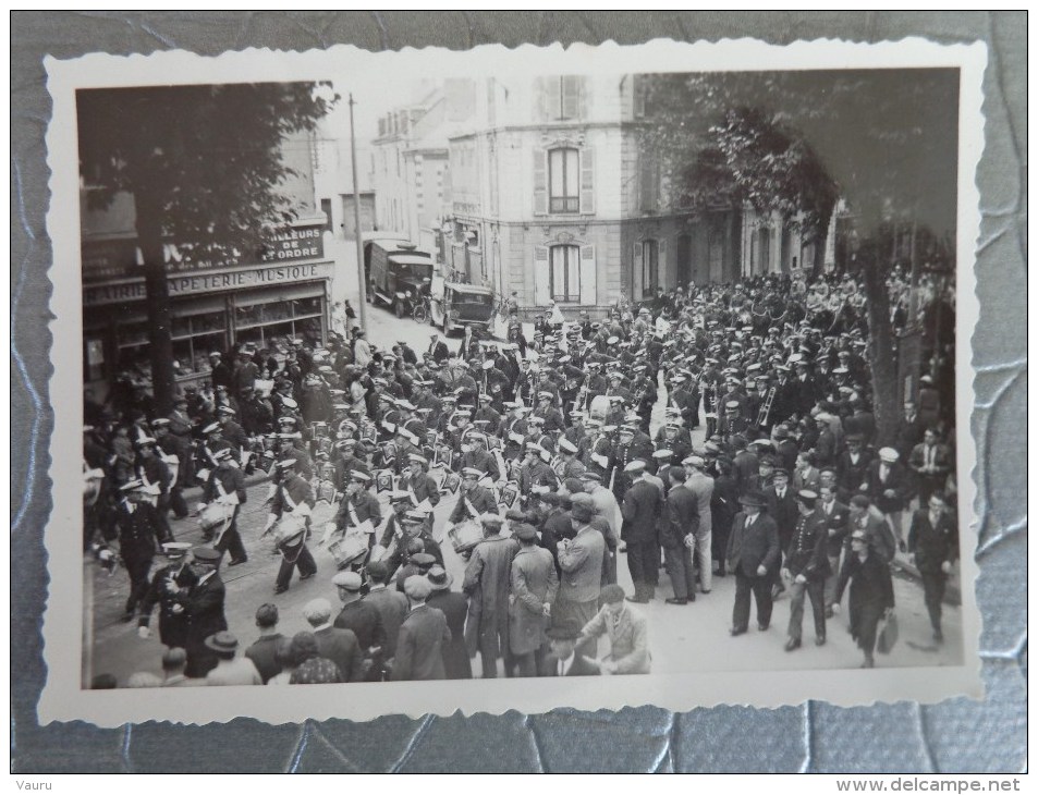 72 LE MANS PHOTO DEFILE  DE LA MUSIQUE DE L´AIR 19  SEPT 1936 - Lieux