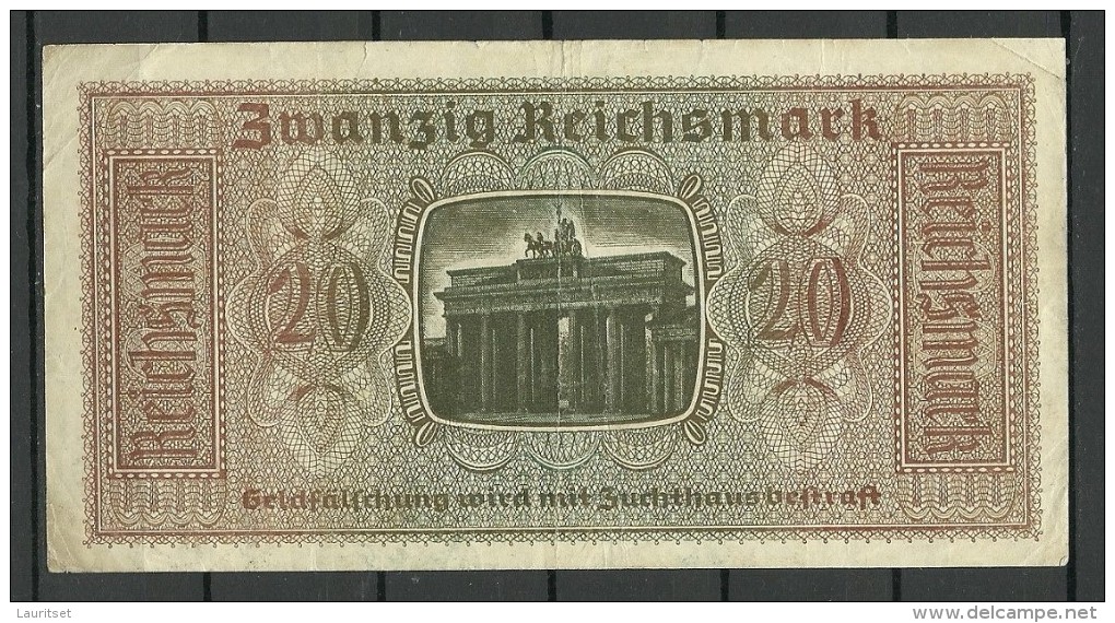 Deutschland Occupation Bank Note 20 Reichsmark Serie C - 2° Guerra Mondiale