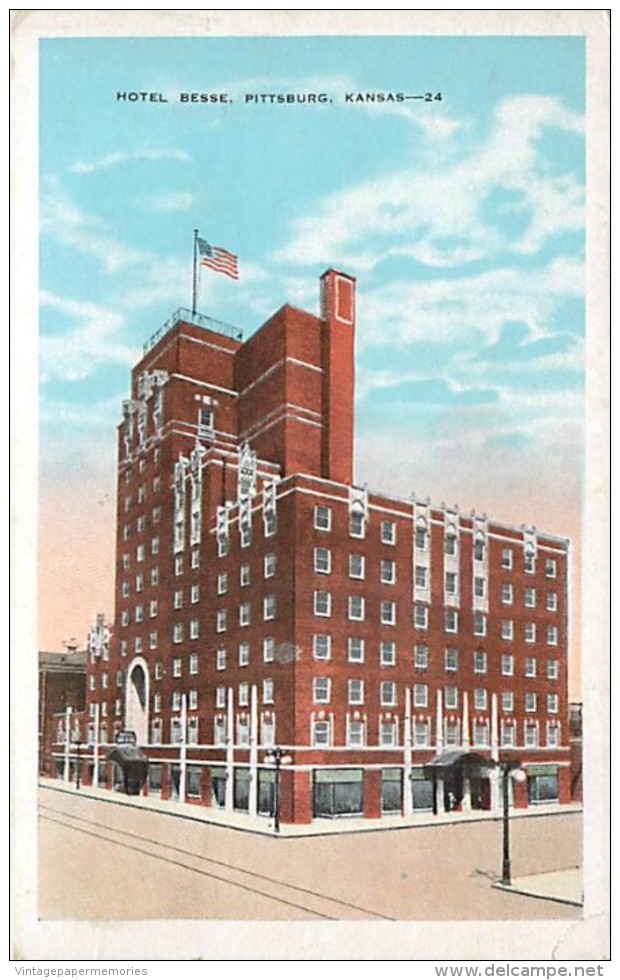 199843-Kansas, Pittsburg, Hotel Besse, EC Kropp No 16117-N - Topeka