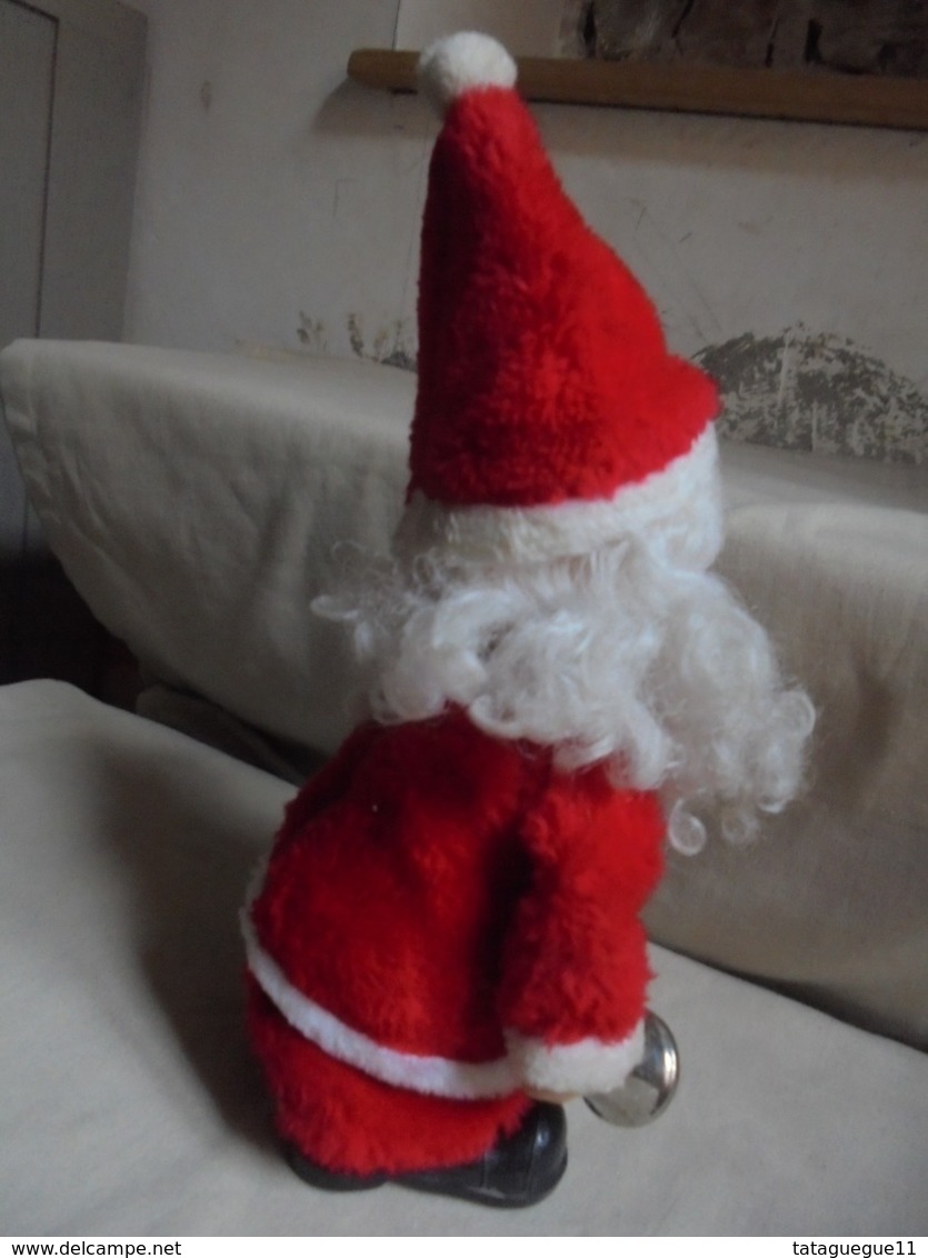 Ancien - Petit Père Noël Automate (Fonctionne à Moitié) - Papá Noel